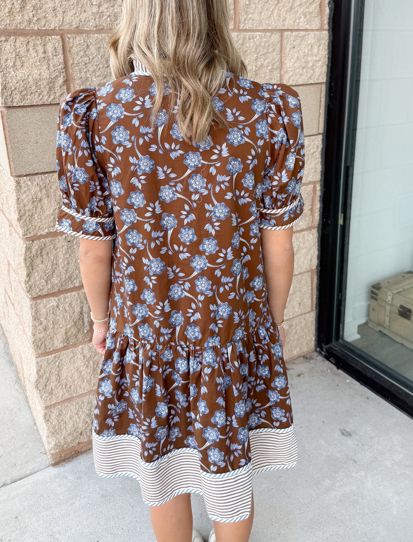 Bluebell Vintage Dress - Brown