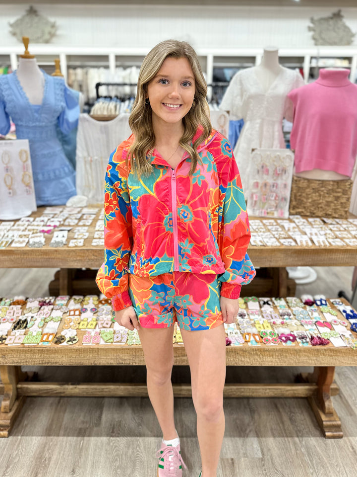 Faris Floral Windbreaker
