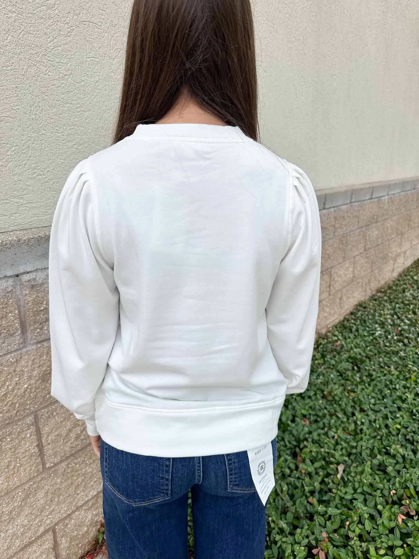 MS Kelly Sweatshirt - Blue Ornaments