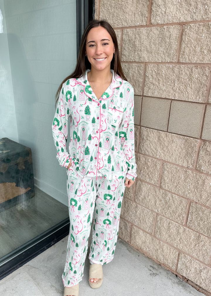 MS Charlotte PJ Pant Set - Home For Christmas