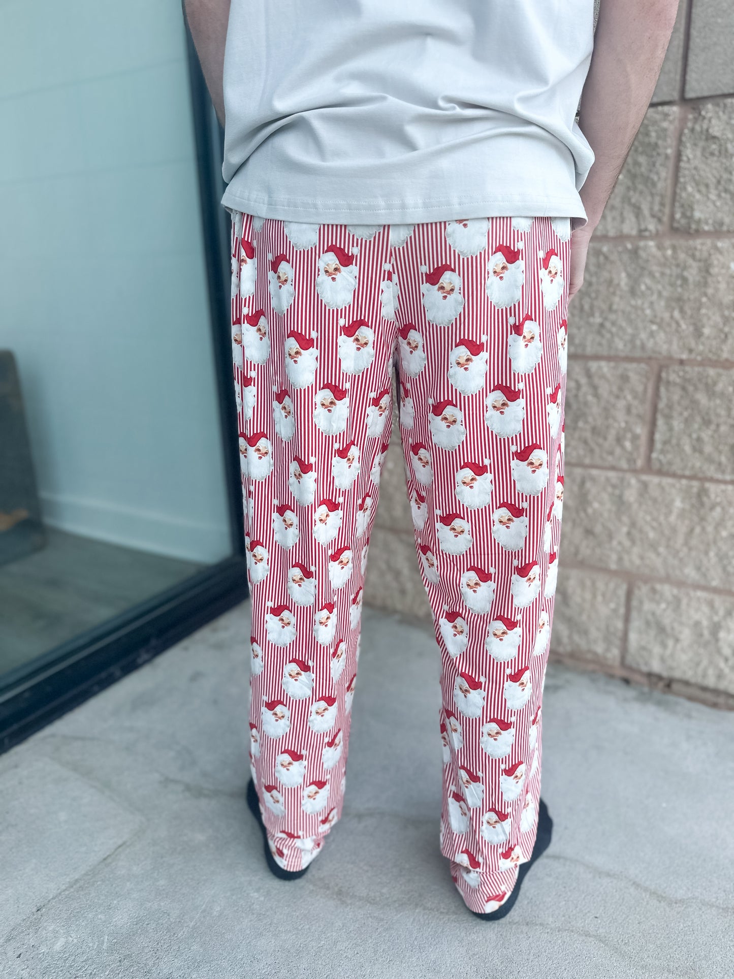 MS Mens PJ Pant - Santa Baby Red