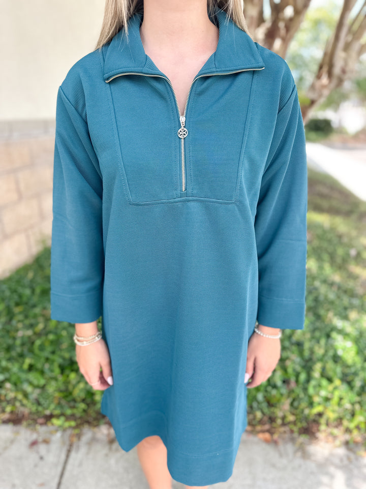 Raven Dress - Gulf Blue