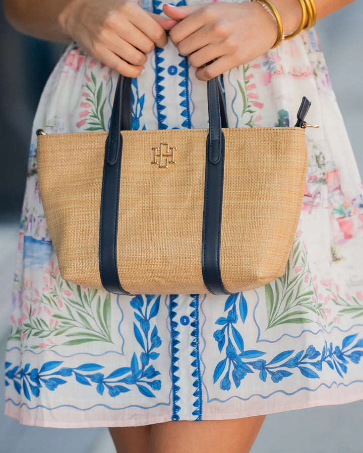 CH Georgie Mini Tote - Natural Navy