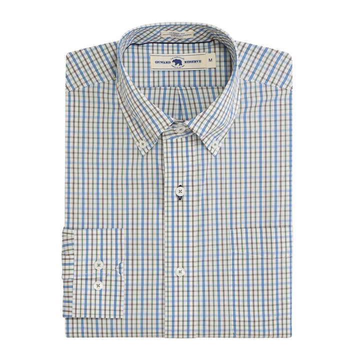 Onward Reserve Rutledge Classic Fit Quad Button Down - Chocolate