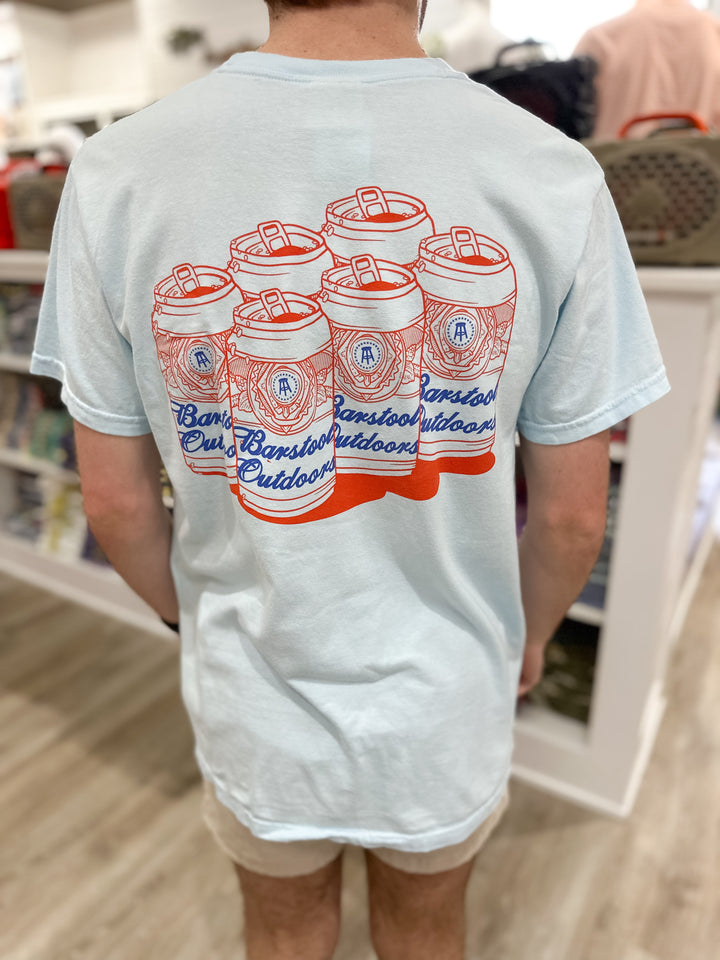 Barstool Outdoors 6-Pack S/S Pocket T-Shirt - Chambray