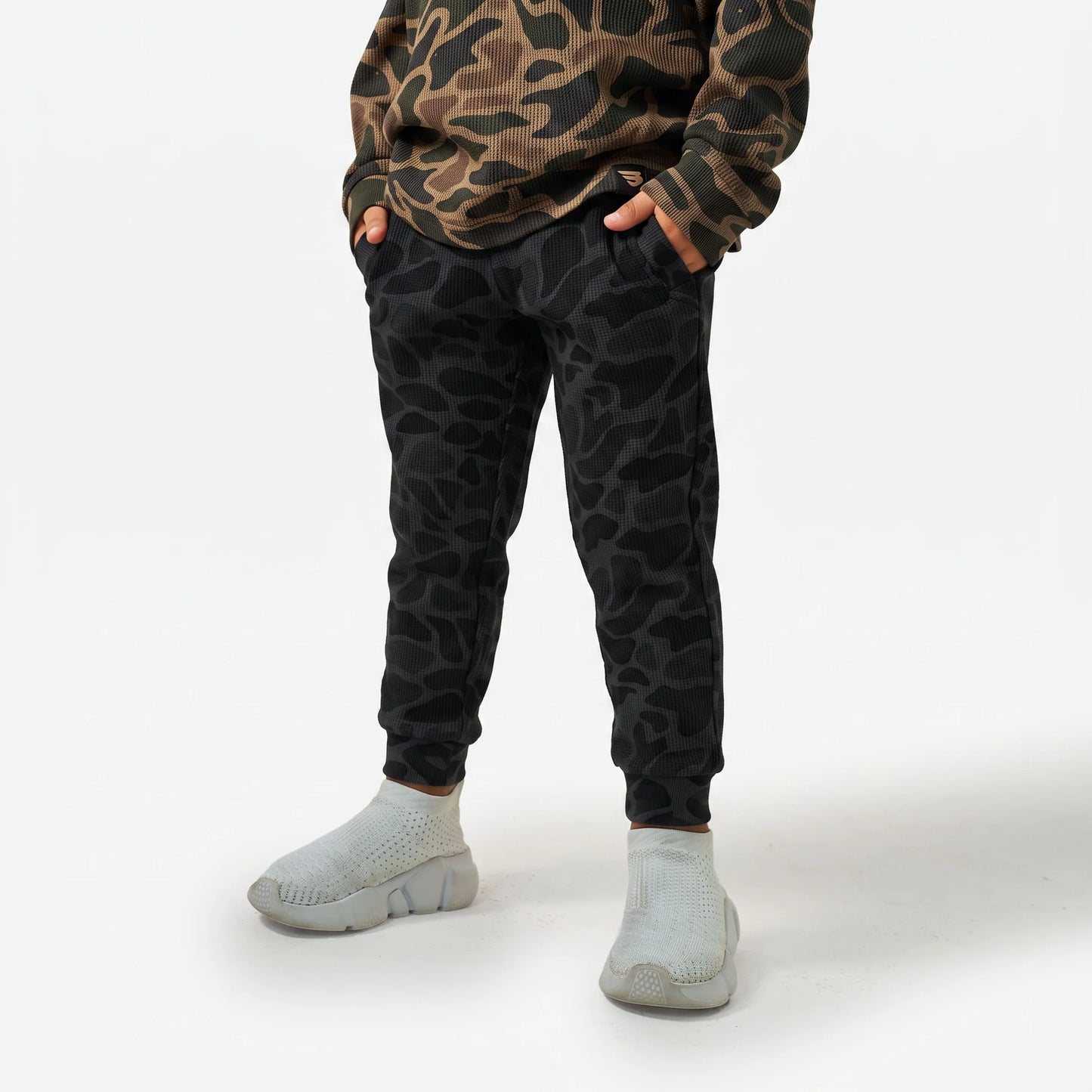 Burlebo Youth Thermal Jogger - Black Camo