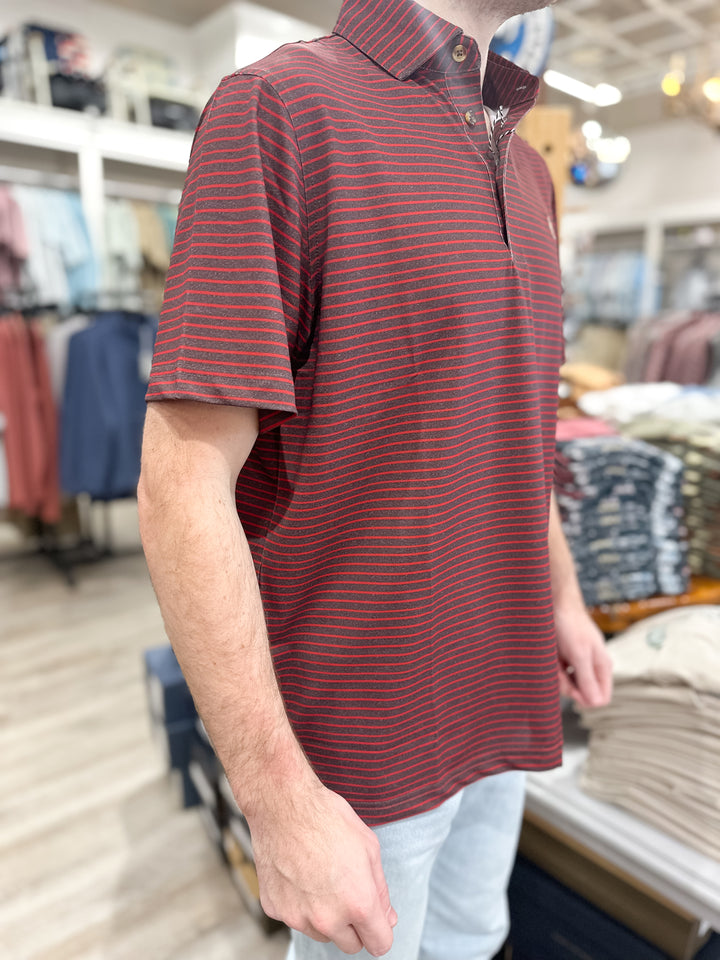 S. Casanova F25 Trapline Stripe Performance Polo