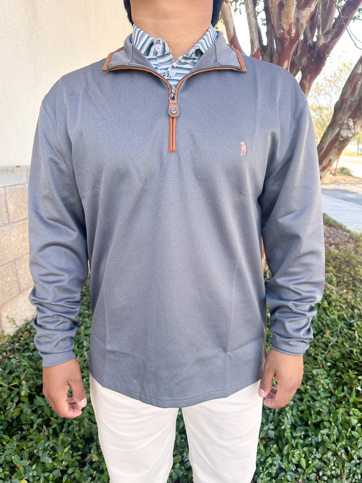 S. Casanova Performance Thurgood Quarter Zip - Gunmetal