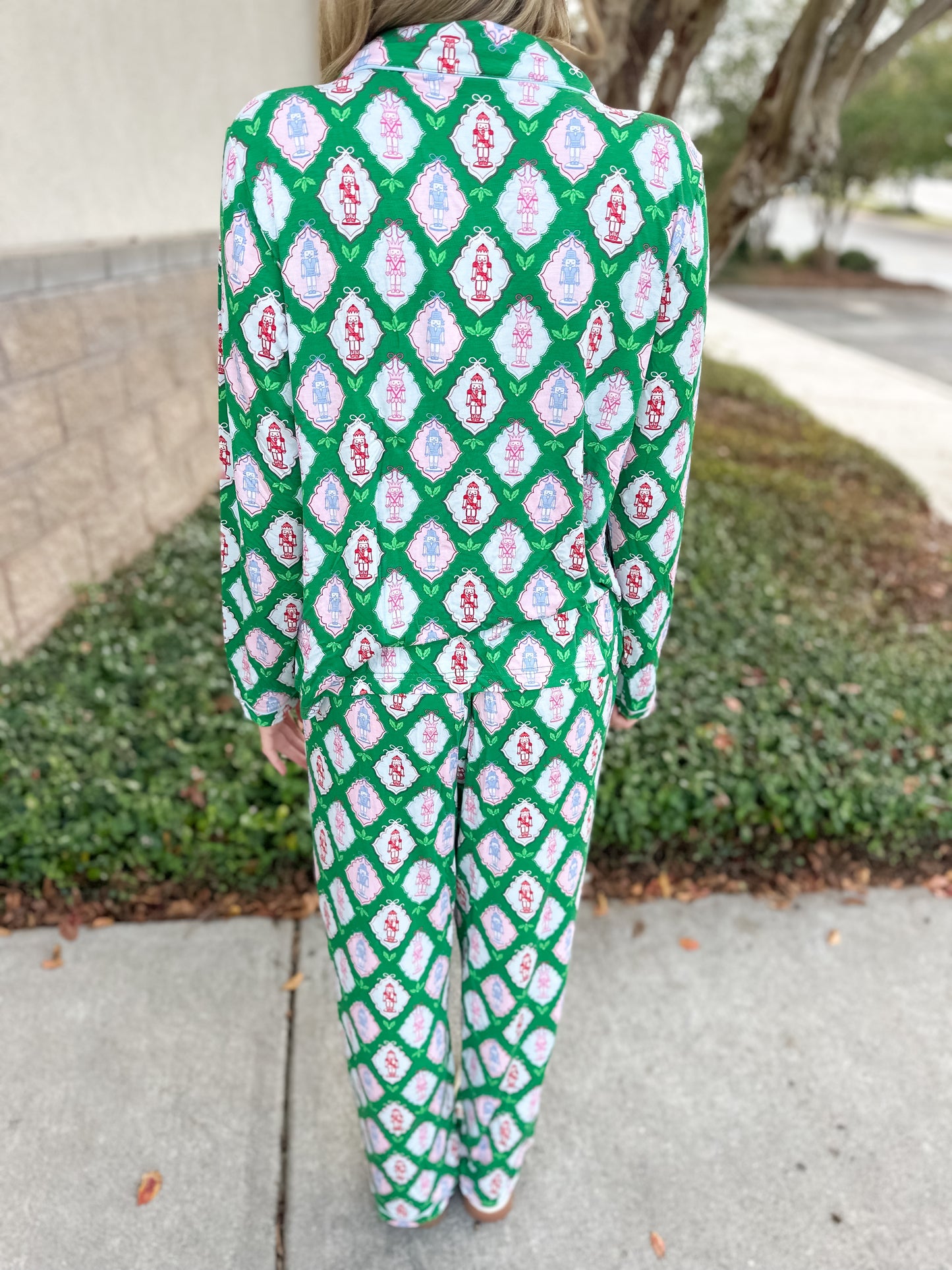 MS Charlotte PJ Pant Set - Christmas Calvary