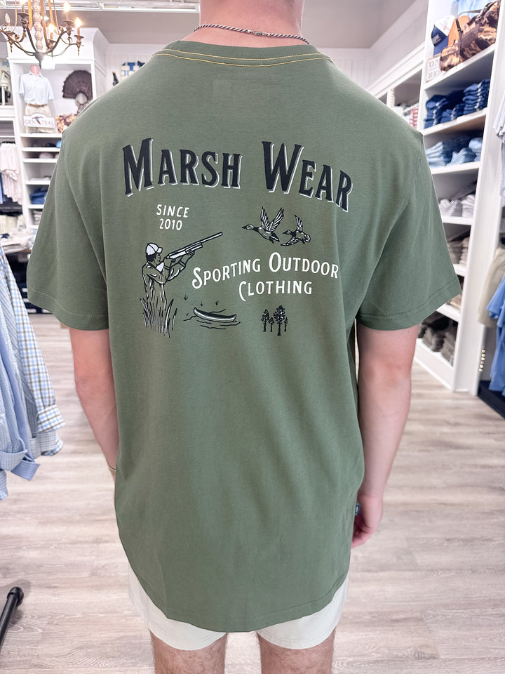 Marsh Wear Men’s S26 Sportsman S/S Pocket T-Shirt - Bronze Green