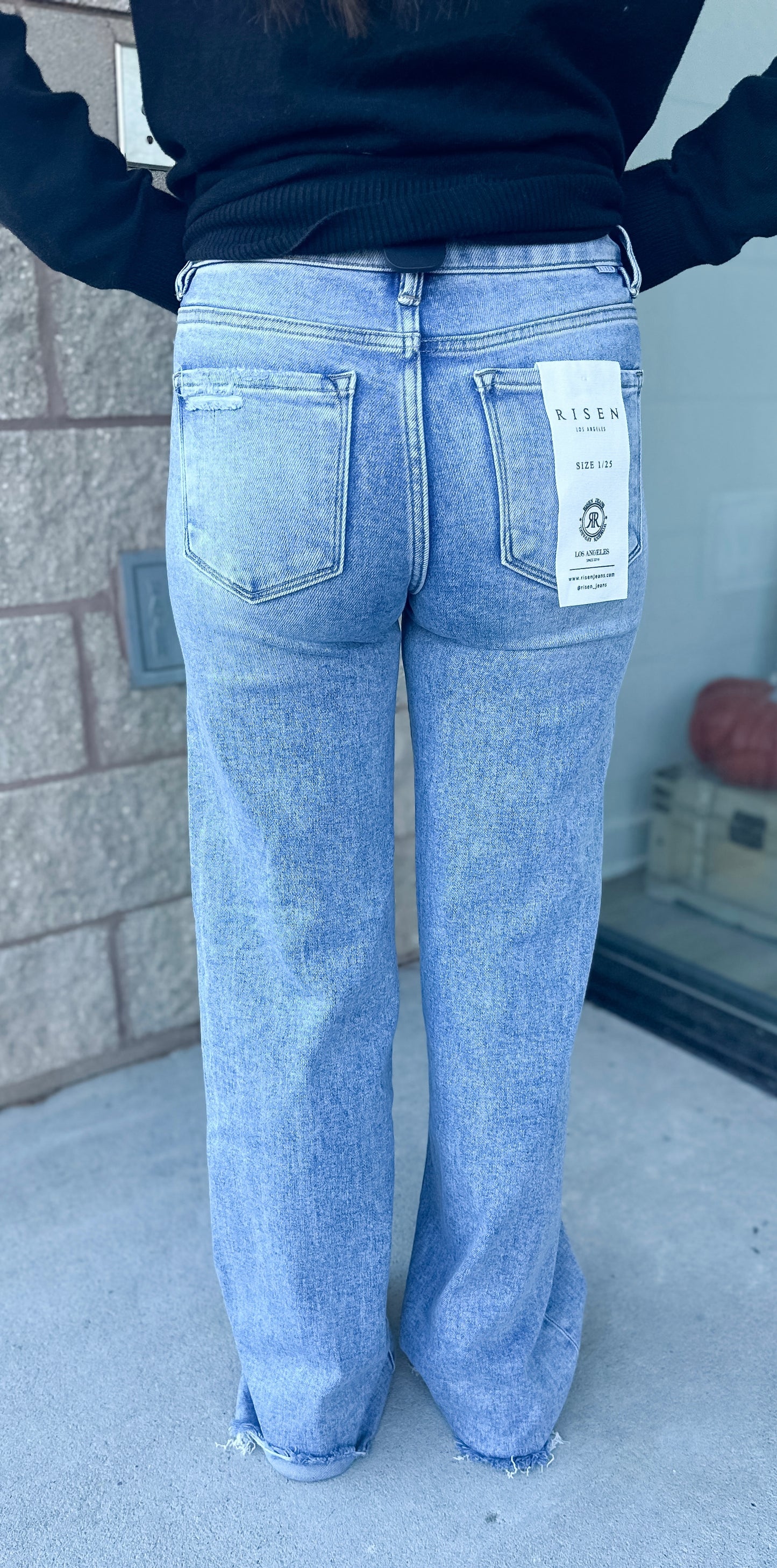 Risen Megan TC Wide Leg Jean - Light