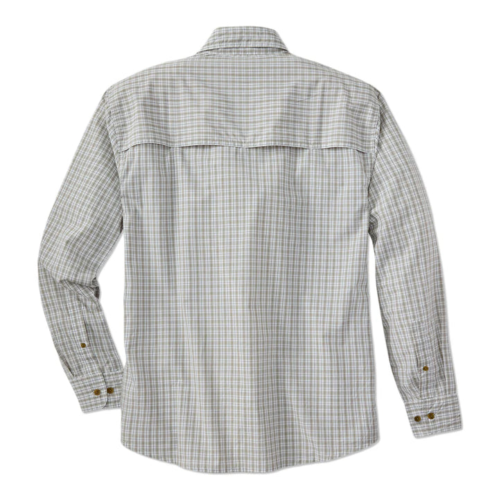 TSG Brooks Bamboo L/S Sport Shirt - Field Plaid Wheat