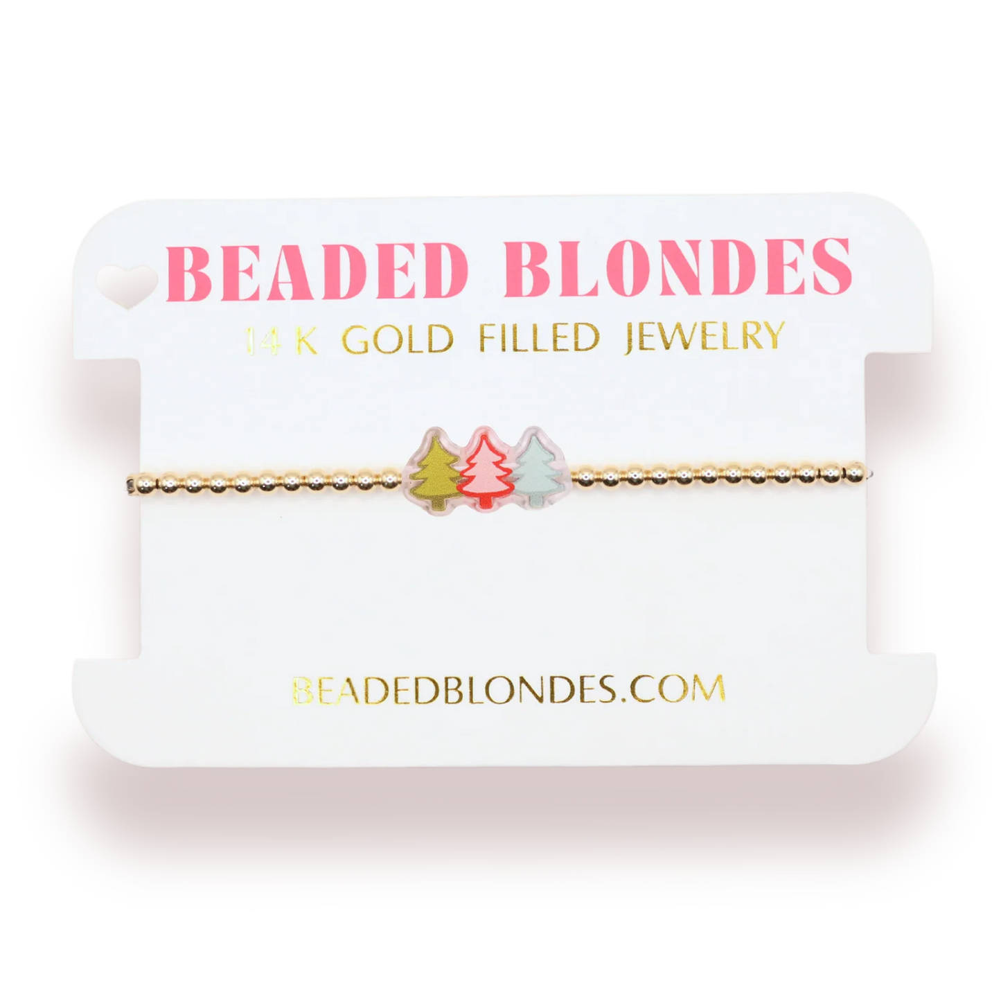 Beaded Blondes - Tree Trio Gold