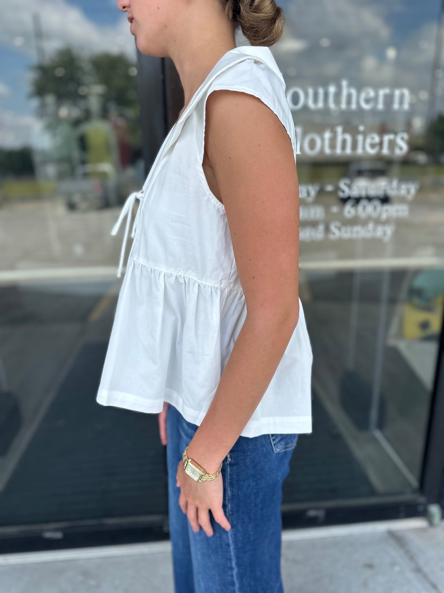 Cindy Collared Top