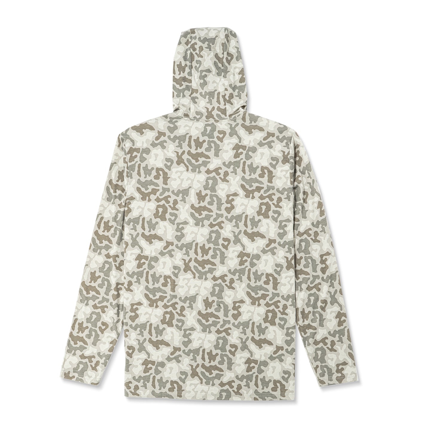 Aftco Men’s Ocean Bound Printed Hoodie - Sand Grouper Camo