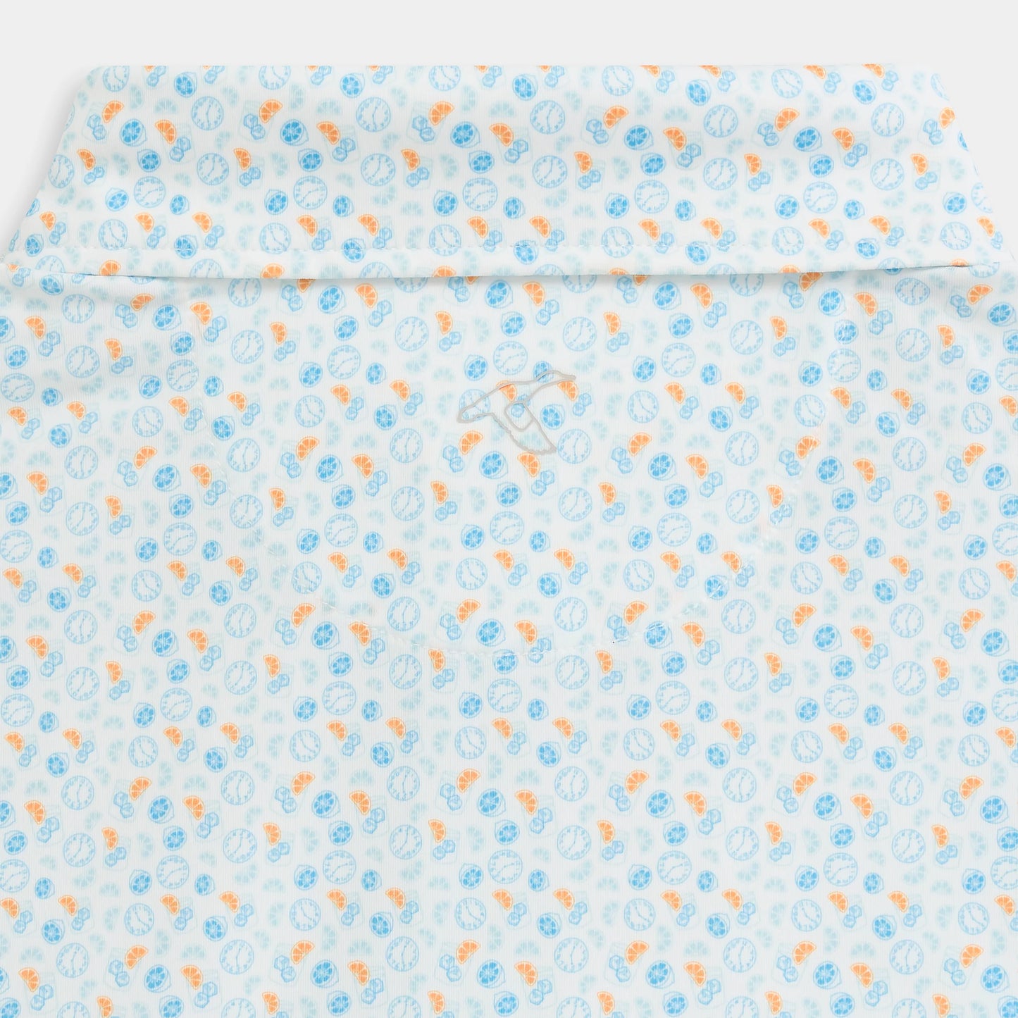 Genteal Spring ‘25 Printed Performance Polo - Happy Hour