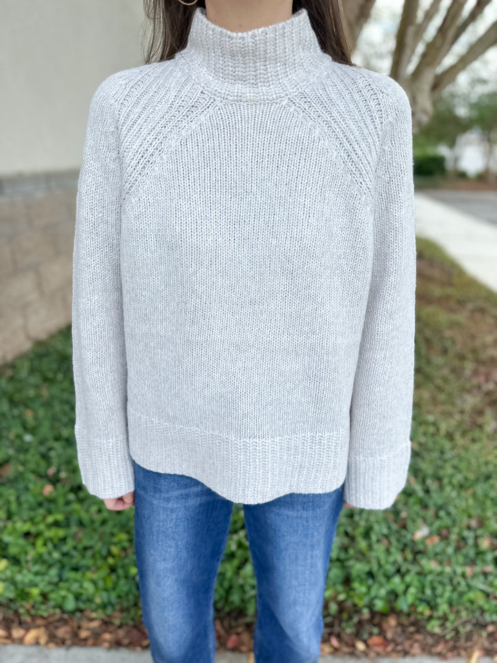 Emerge Funnel Neck Sweater - Beige