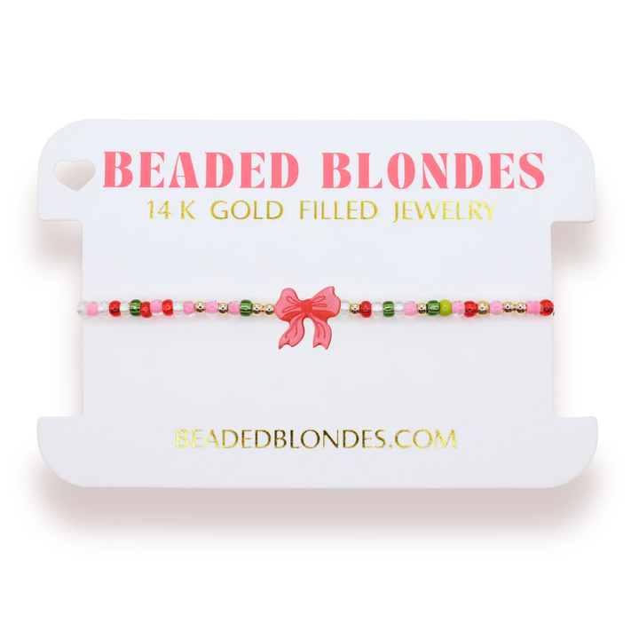 Beaded Blondes - Red Bow Sprinkle