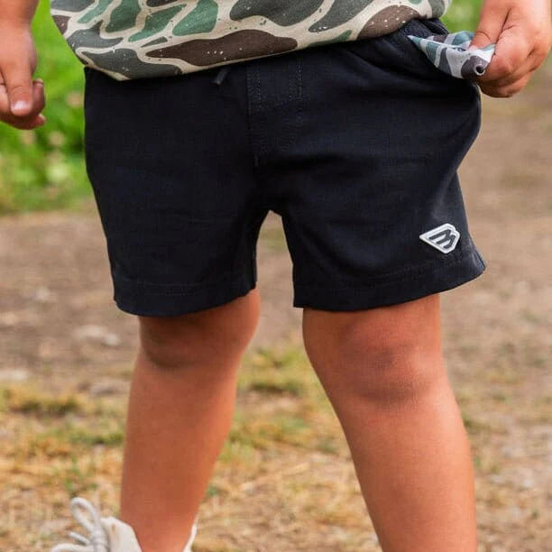 Burlebo Youth Athletic Short - Heathered Black