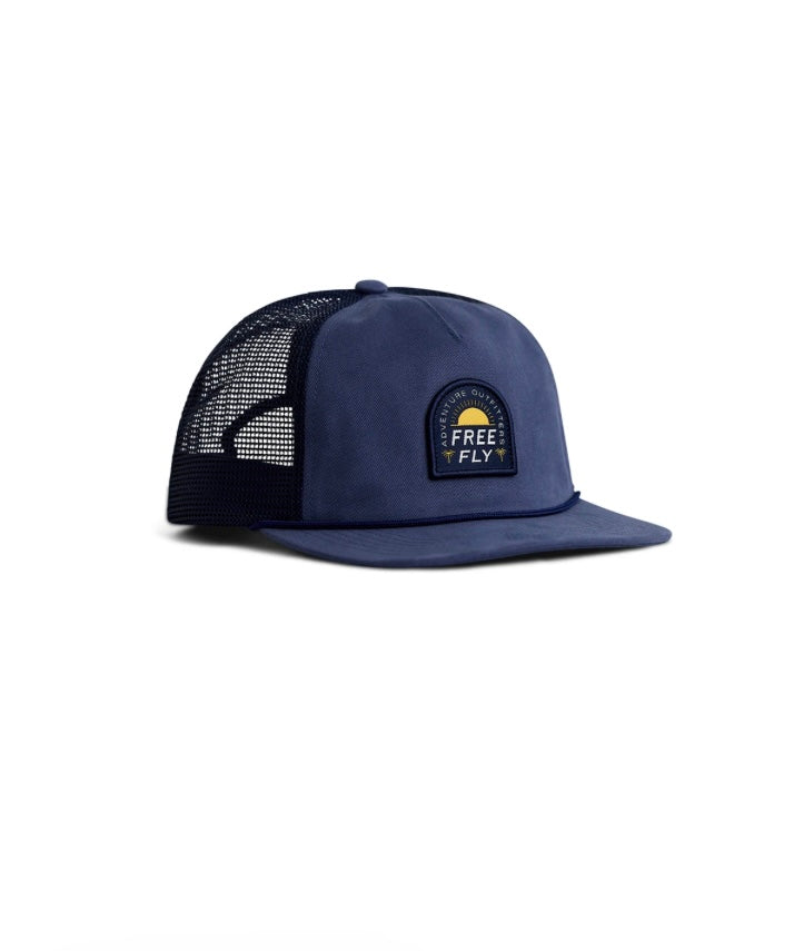 Free Fly Men’s Adventure Outfitters 5-Panel Trucker Hat - Navy