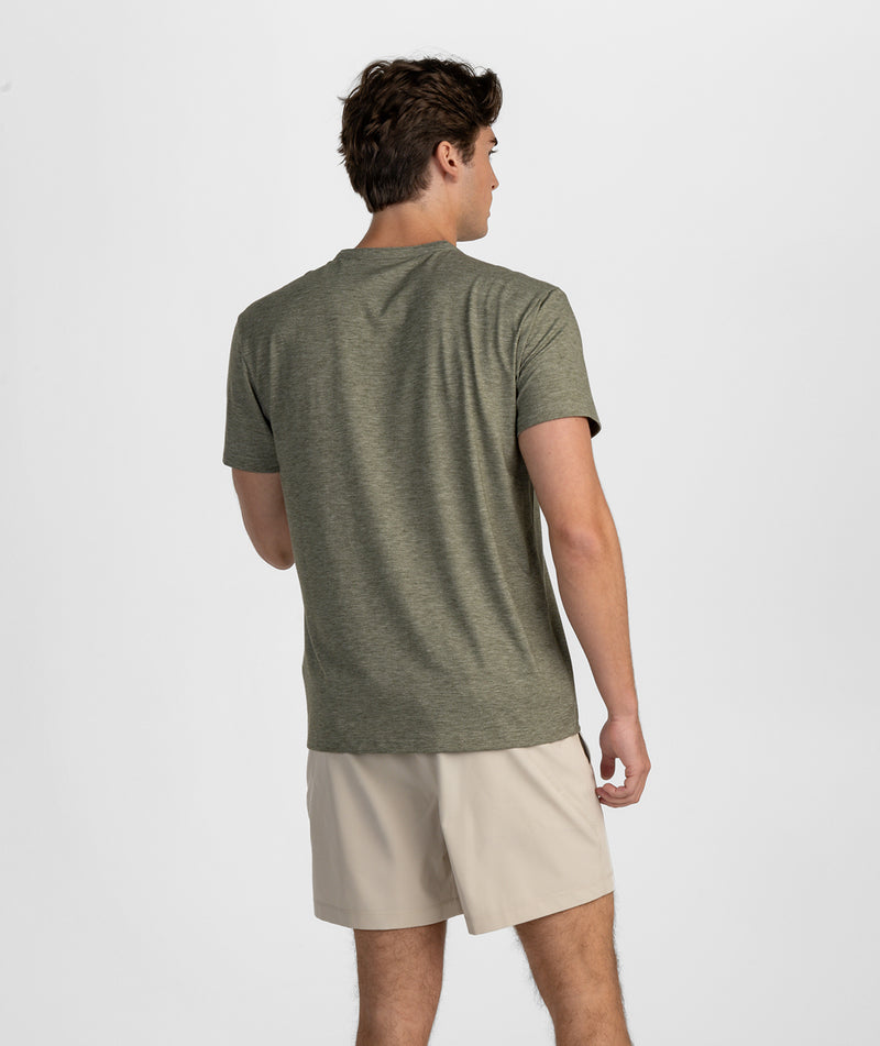 SSCO Men’s Max Comfort Henley SS - Spanish Moss