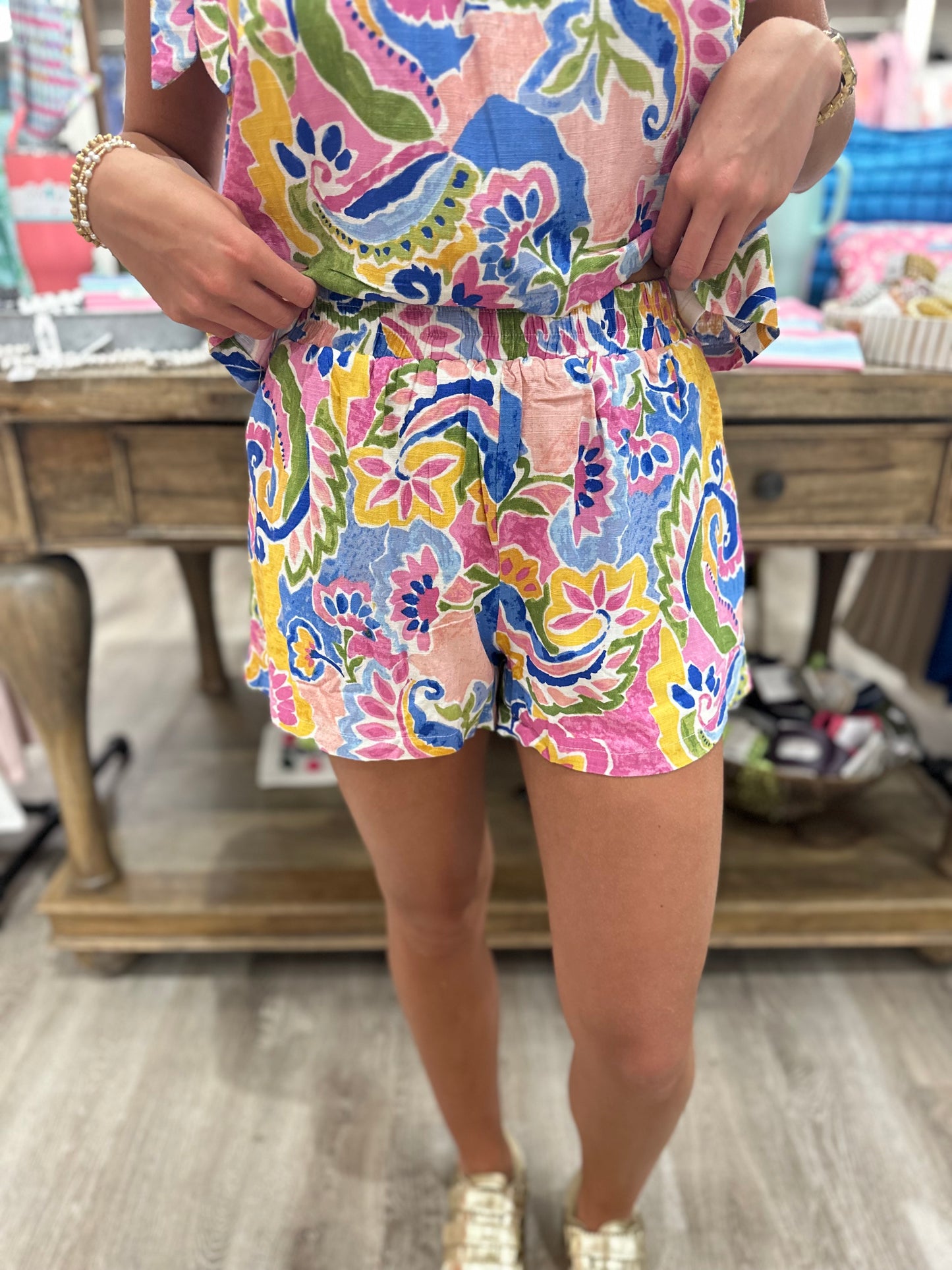 Maddie Watercolor Shorts