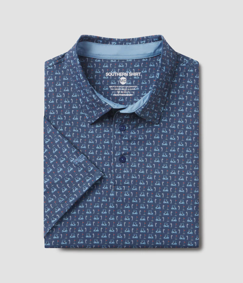 SSCO Men’s Perfect Round Printed Polo - Nocturnal