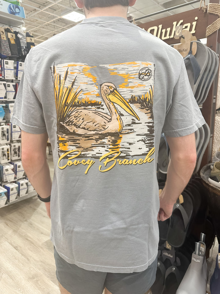 CB Men’s Marshland Pelican S/S Pocket T-Shirt - Gray