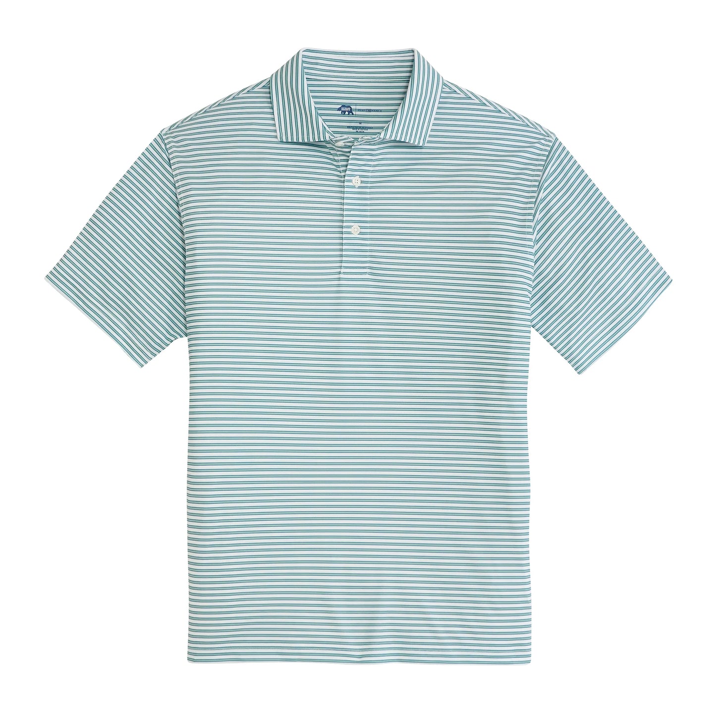Onward Reserve Guide Stripe Performance Pique Polo - Surf