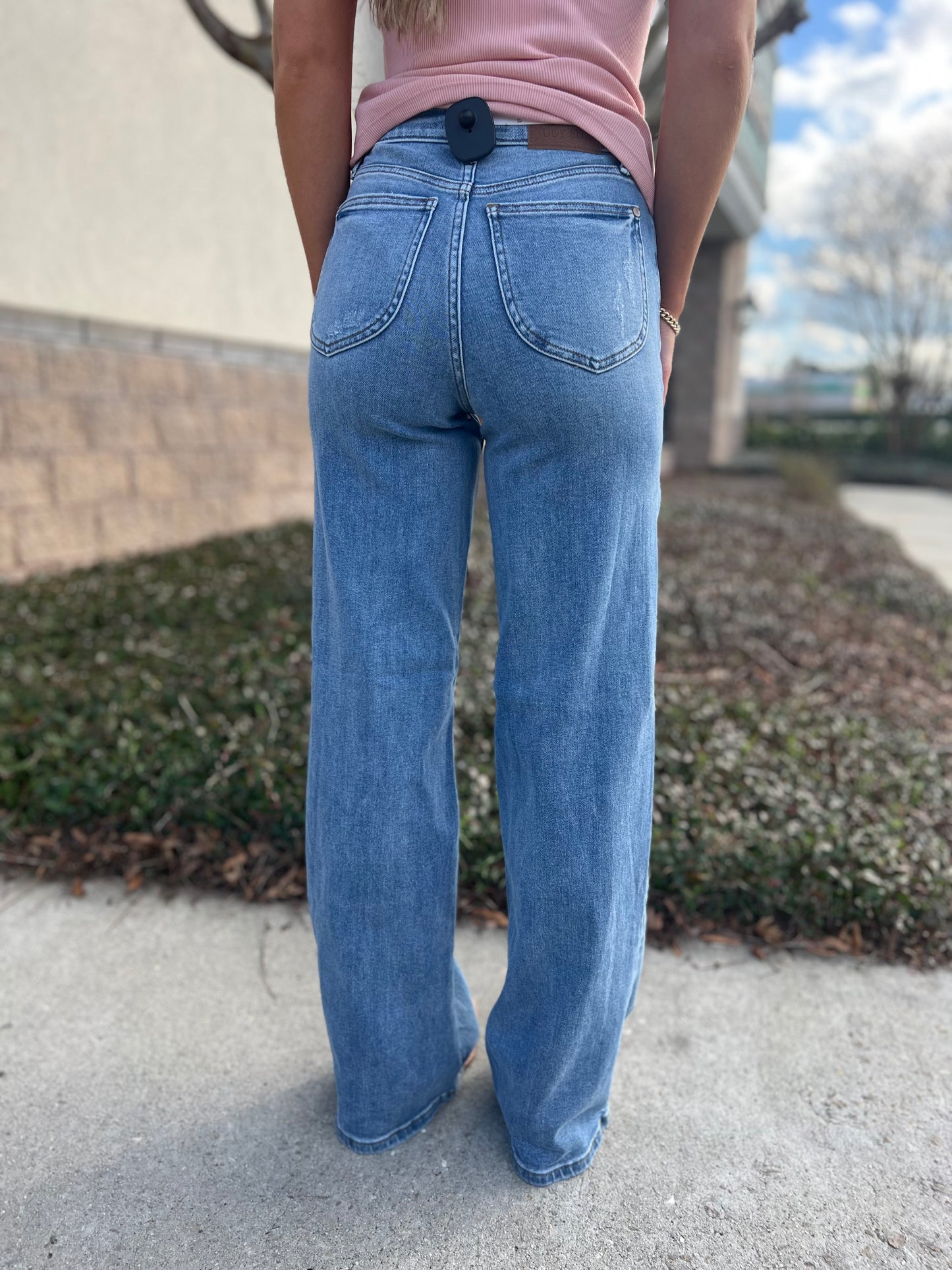 Zoey Judy Blue Retro Wide Leg Jean