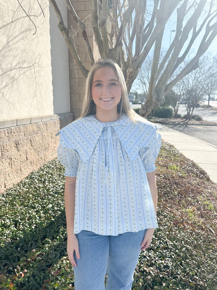 Margaret Collar Top