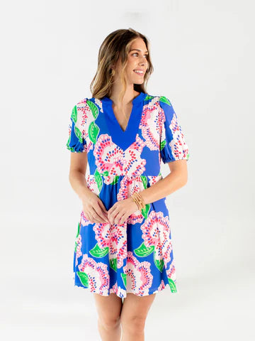 Cantina Dress - Petal Tango Blue