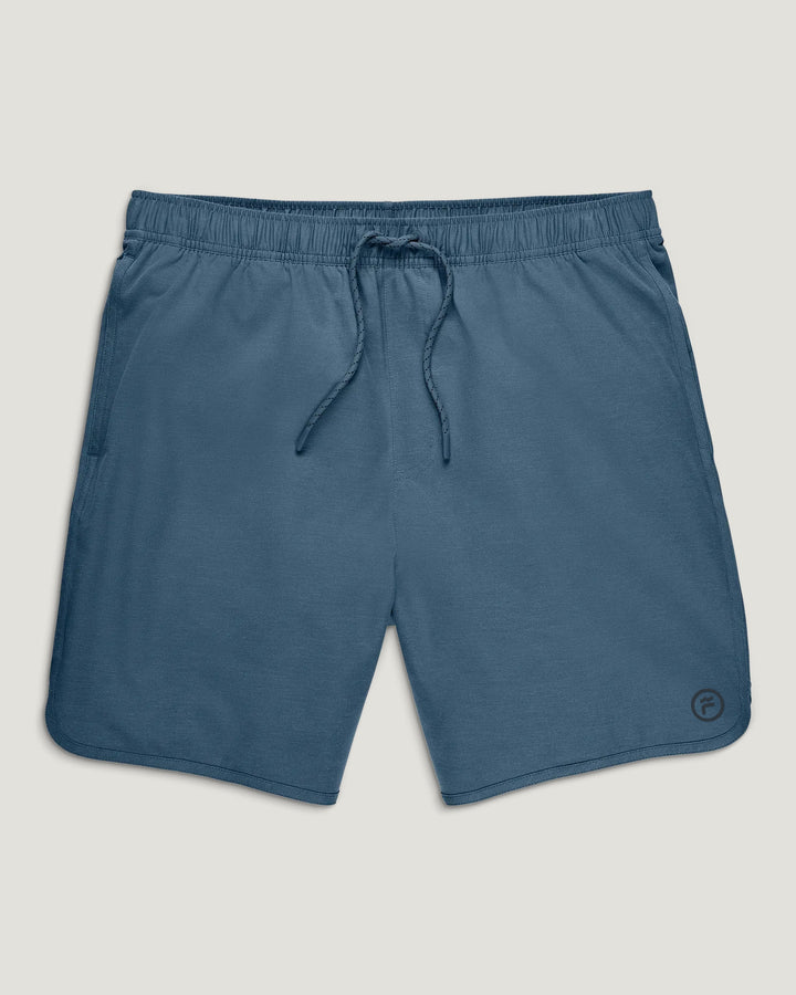 Free Fly Mens Reverb Lined 7” Short - Pacific Blue