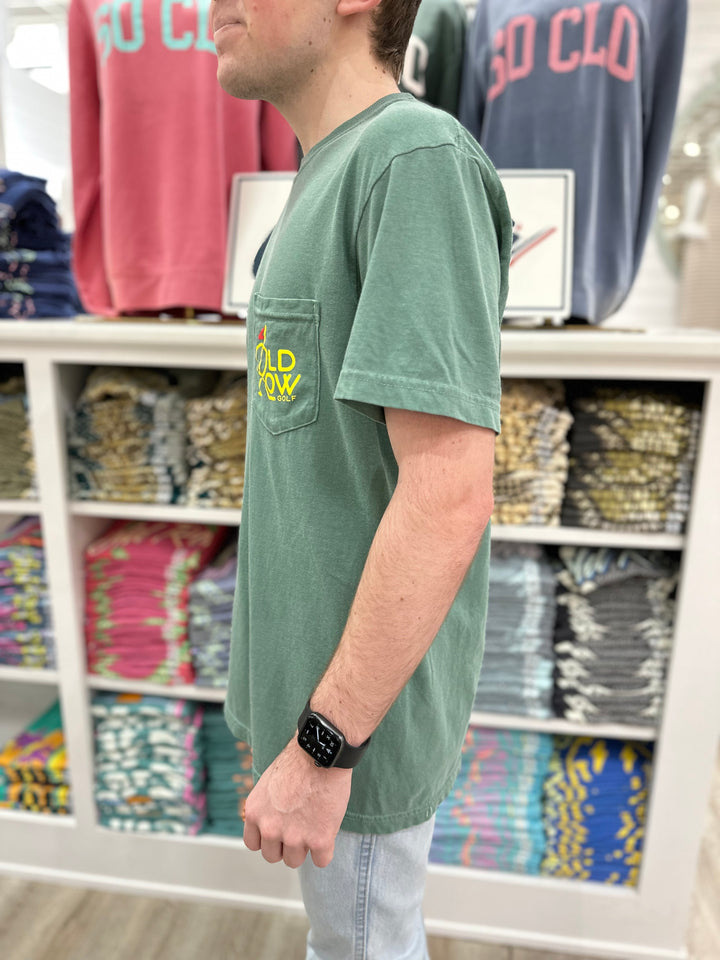 Old Row Golf Logo Pocket S/S T-Shirt - Grass
