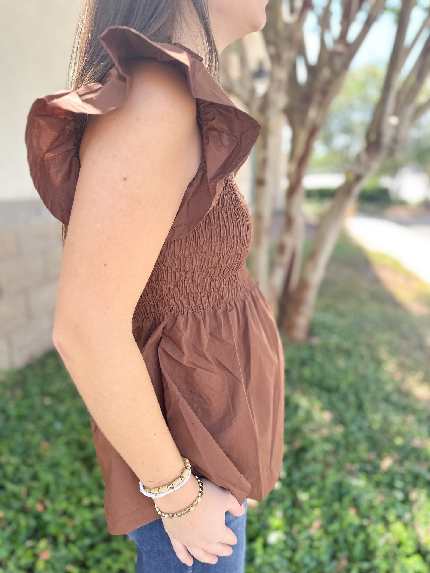 Andy Smocked Top