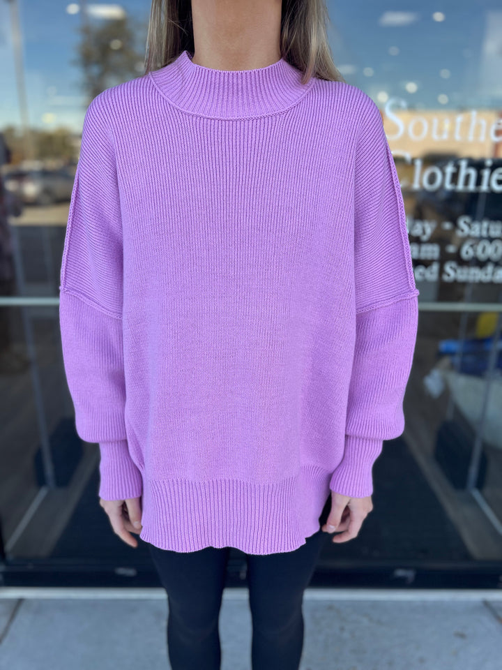 Hit The Slopes Sweater - Pink