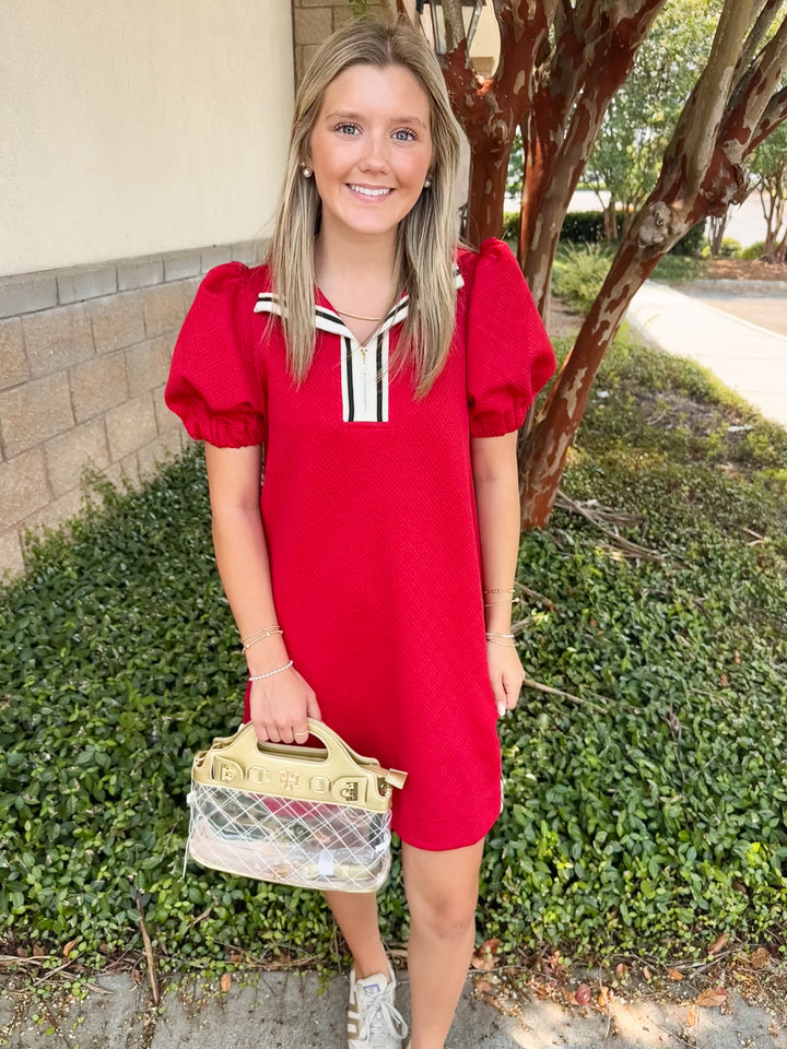 Andie Dress - Red & Black