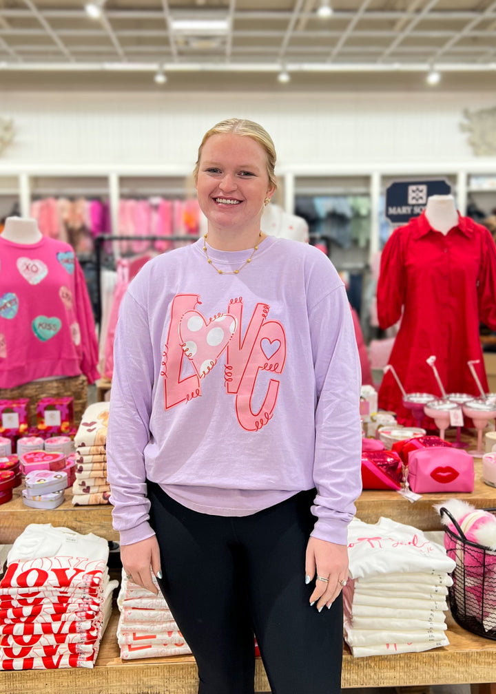 LOVE L/S Tee - Purple