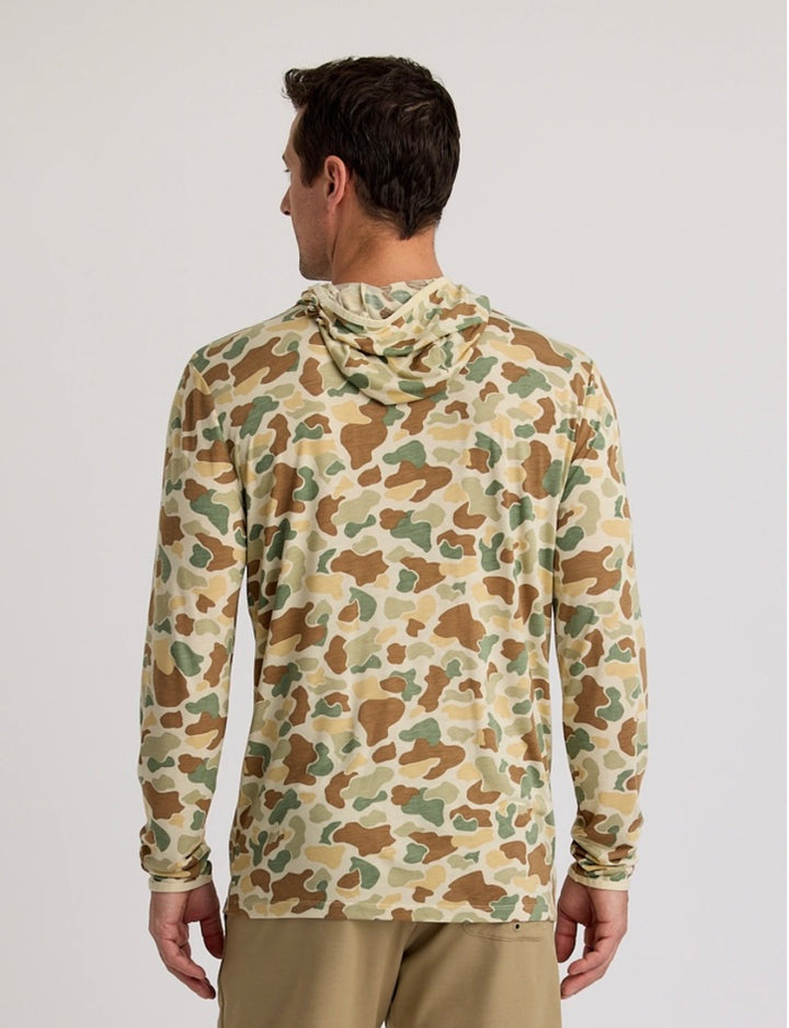 Free Fly Men’s Bamboo Lightweight Hoodie - Vintage Camo