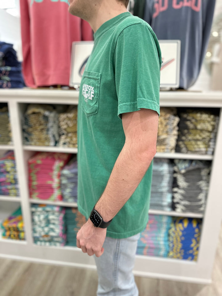 Barstool Sports Hit It Hard Character Pocket S/S T-Shirt - Light Green