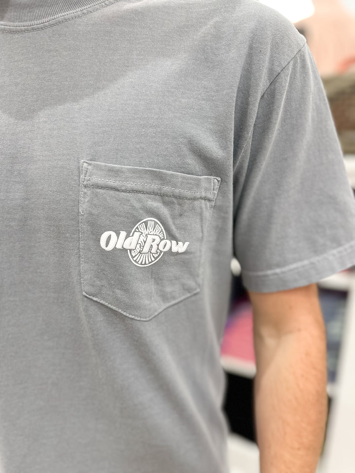 Old Row The Party Lobster S/S Pocket T-Shirt - Granite