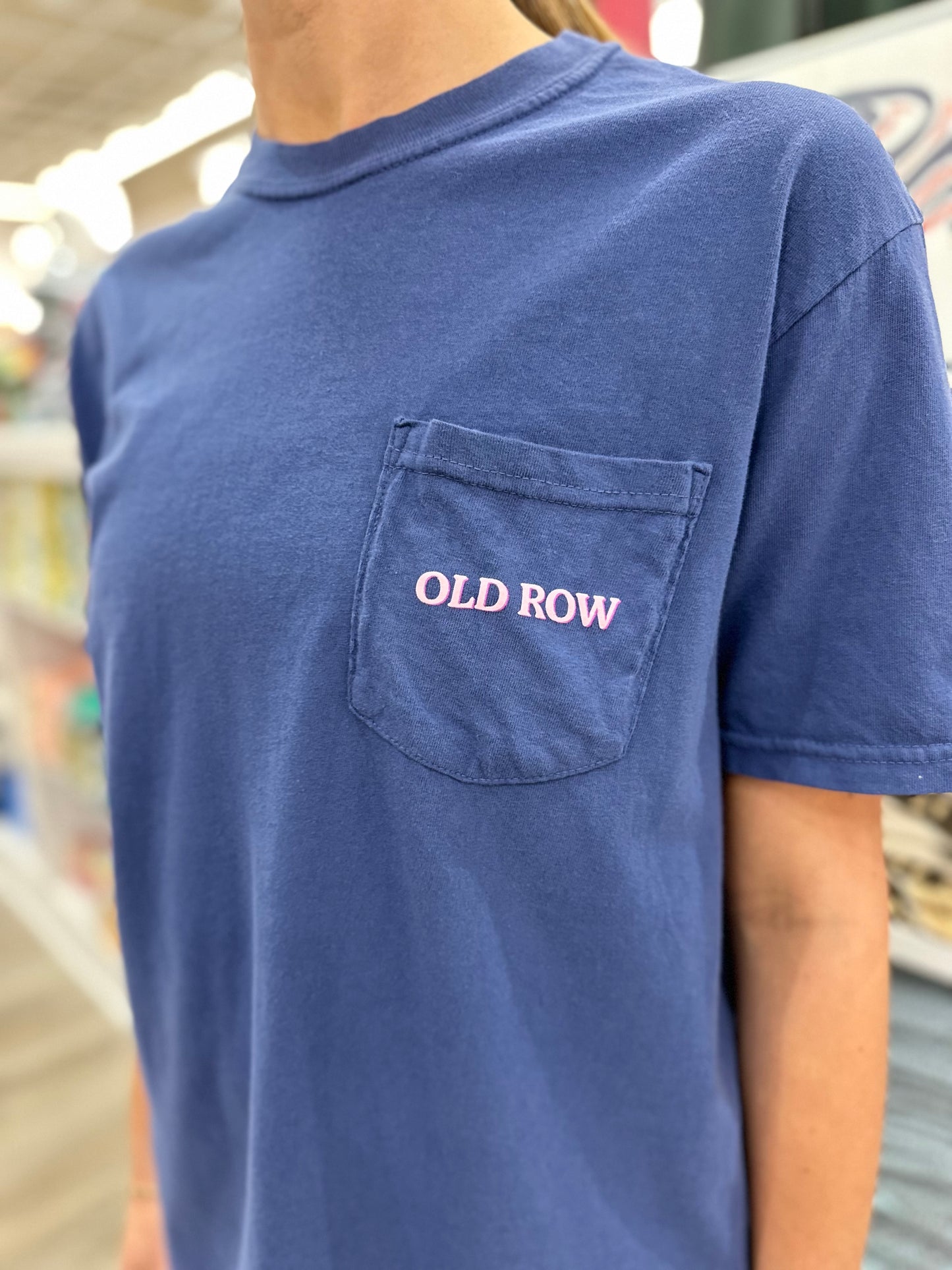Old Row Group Therapy Pocket S/S T-Shirt - China Blue