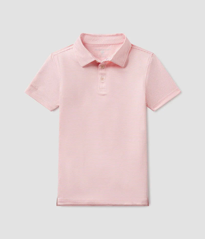 SSCO Youth Boys Heather Madison Polo - Conch Shell