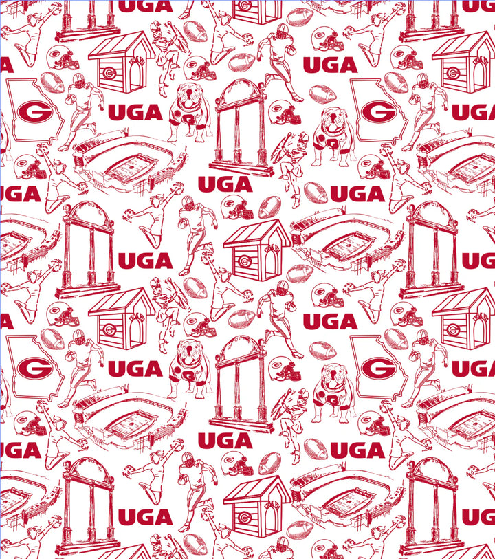 Onward Reserve UGA Georgia Icons Printed Performance Polo - Dawgs