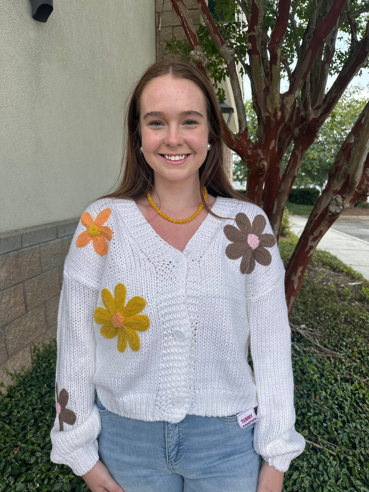 Cordelia Flower Cardigan