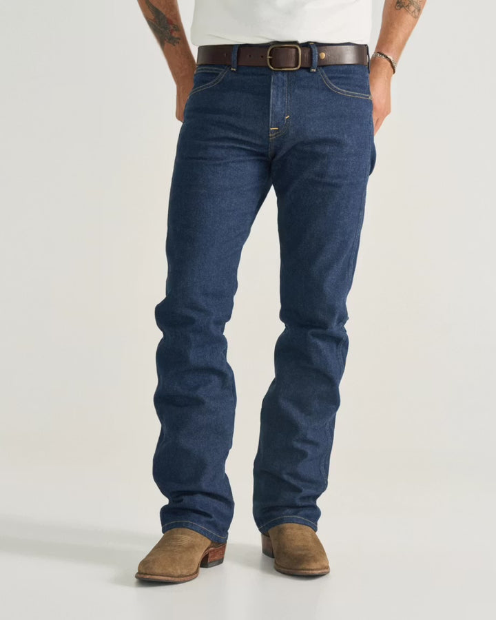 Tecovas Men’s Modern Bootcut Heritage Denim - Dark Blue