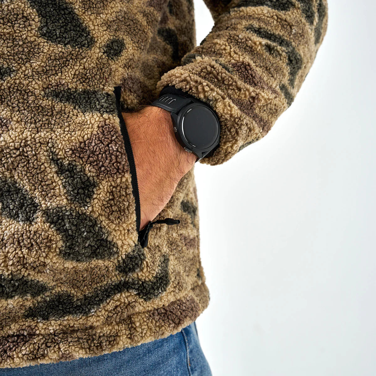 Burlebo Sherpa Full-Zip Jacket - Rocky Mountain Camo