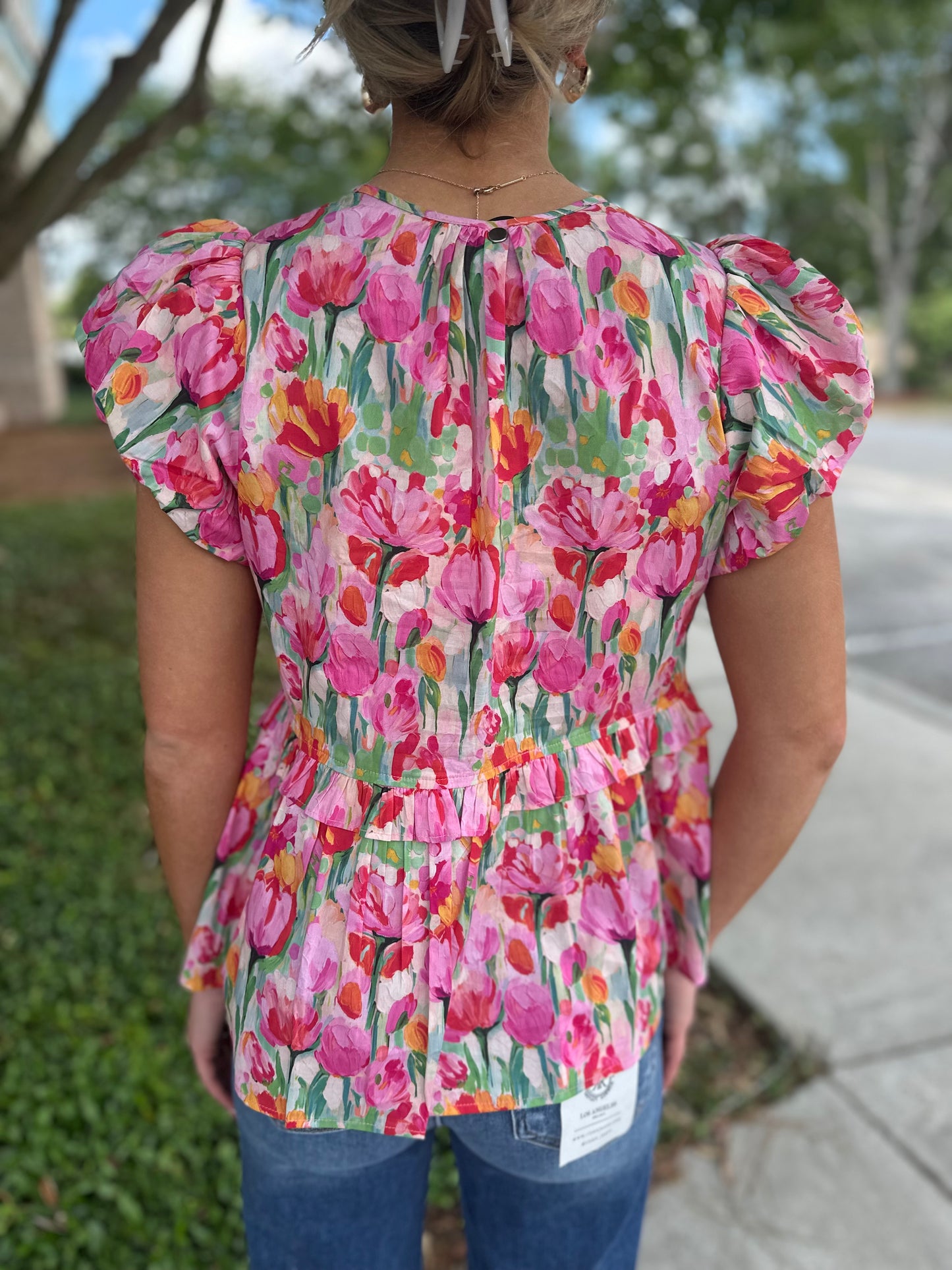 Elizabeth Rose Ruffle Top