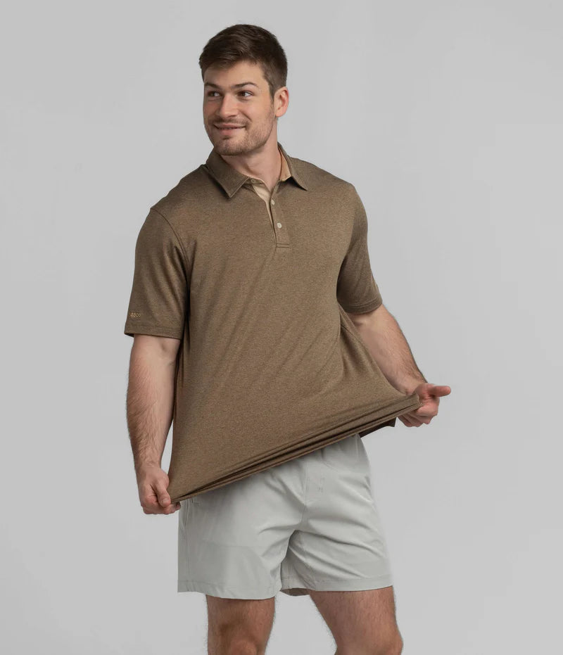 SSCO Men’s Grayson Heather Polo - Java