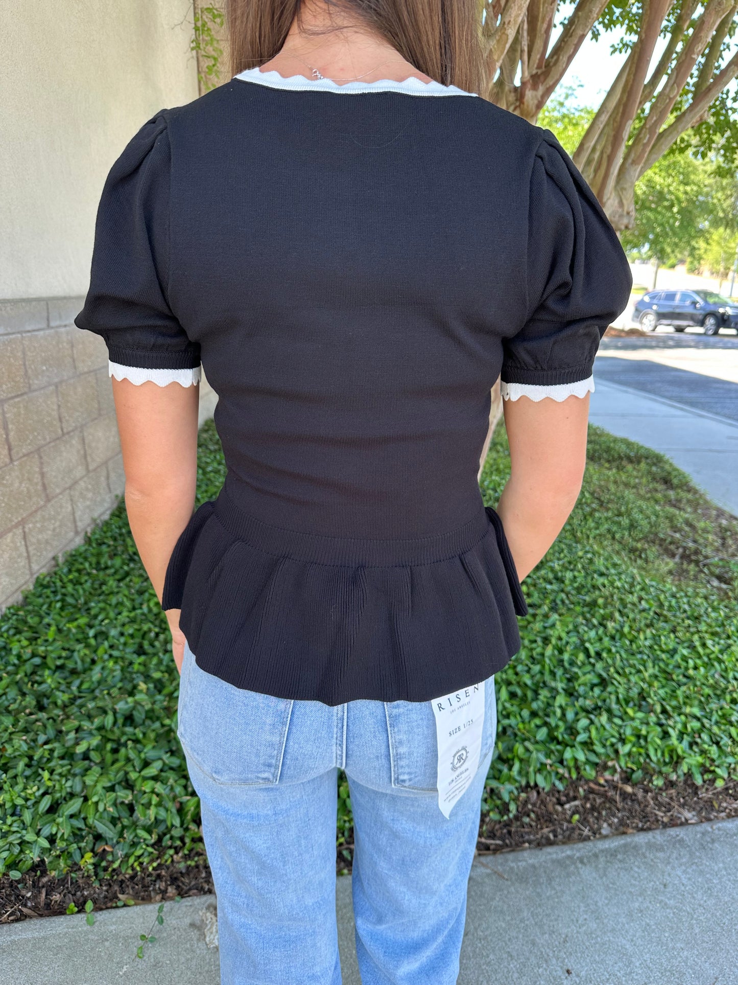 Hannah Basic Scalloped Top